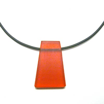 Rich Red Resin Pendant